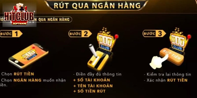 Bước 3: Xác nhận giao dịch khi rút tiền hitclub